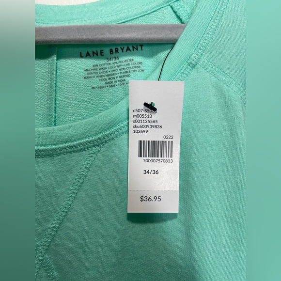 NWT Lane Bryant Women’s Plus Size Short Sleeve Crew Neck Top Size 34/36W (6X) - Picture 4 of 5